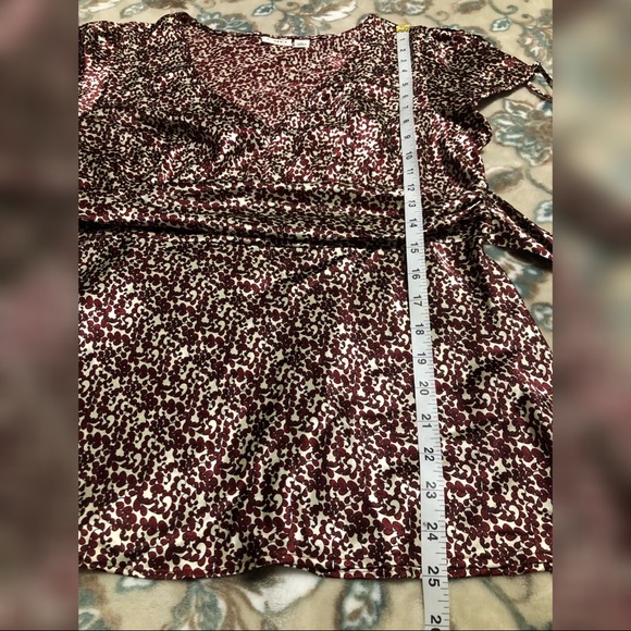 ❤️SOLD❤️ Cato Burgundy Tie-back Tie-sleeve Blouse - Picture 7 of 7